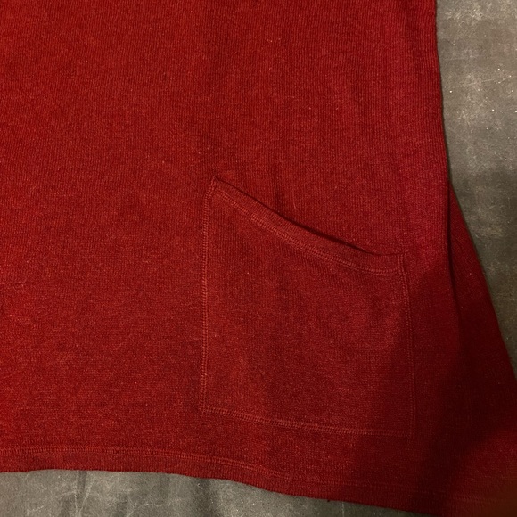J. Jill Red tunic sweater with pockets like new condition!! - Picture 12 of 12